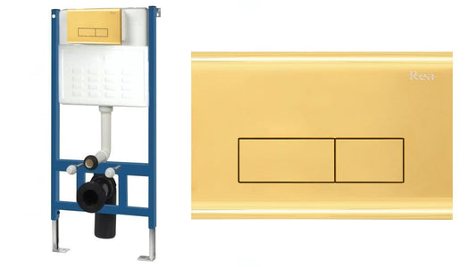 POTINKINIS WC RĖMAS „REA LIGHT GOLD“